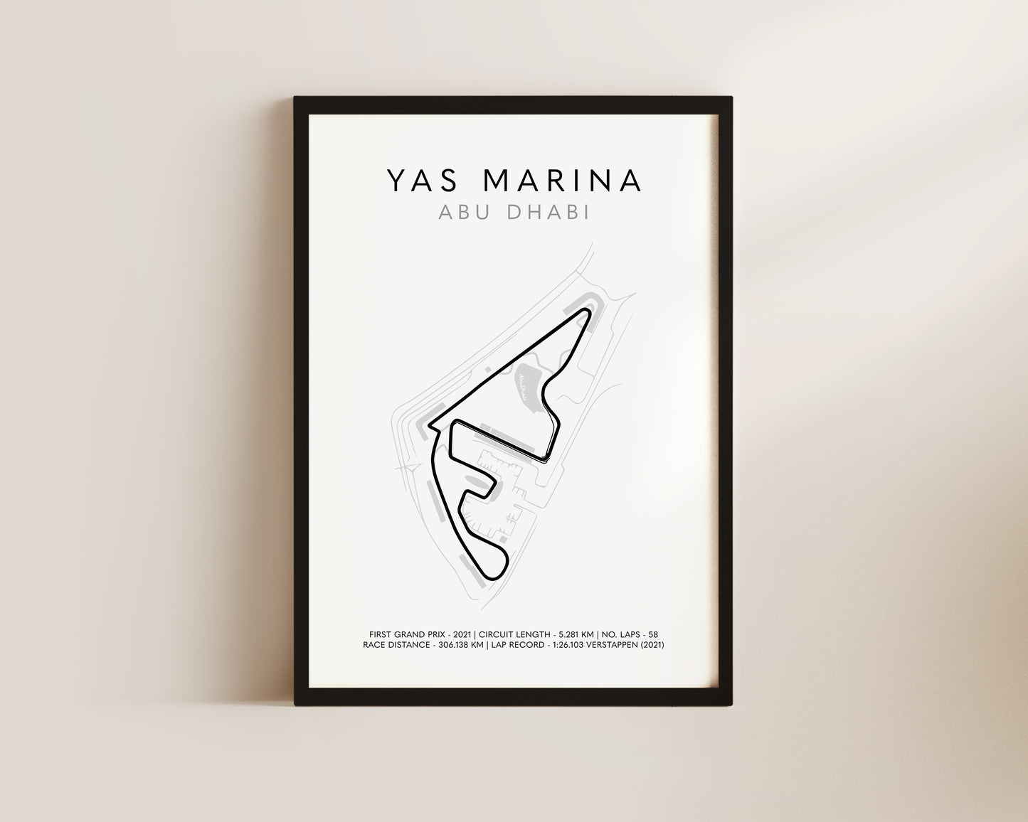 F1 Abu Dhabi Grand Prix Art Wall Art Print