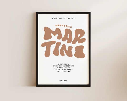 Espresso Martini Wall Art Print