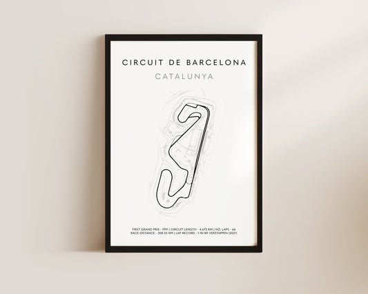 F1 Barcelona Grand Prix Art Wall Art Print