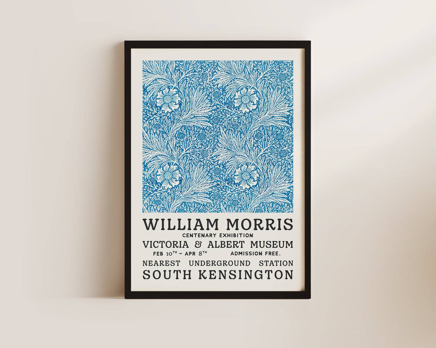 William Morris Blue Tapestry Art Wall Art Print