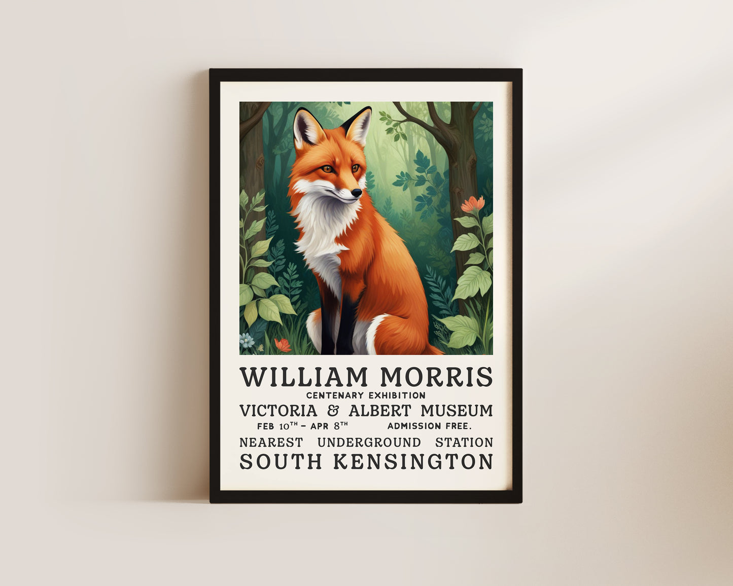 William Morris The Fox Art Wall Art Print