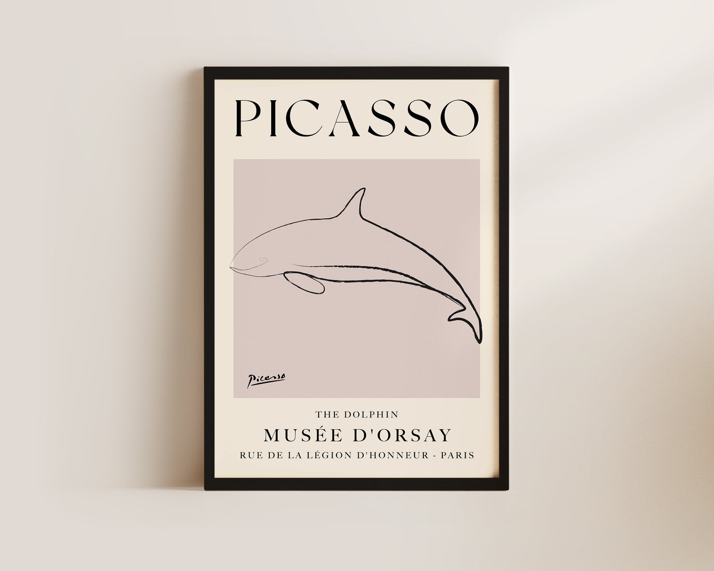 Picasso The Dolphin Art Wall Art Print