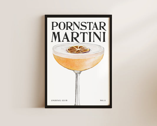 Pornstar Martini Wall Art Print