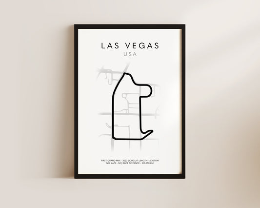 F1 Las Vegas Grand Prix Art Wall Art Print