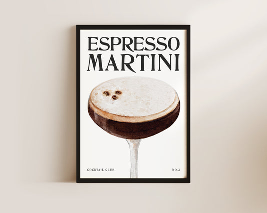 Espresso Martini Wall Art Print