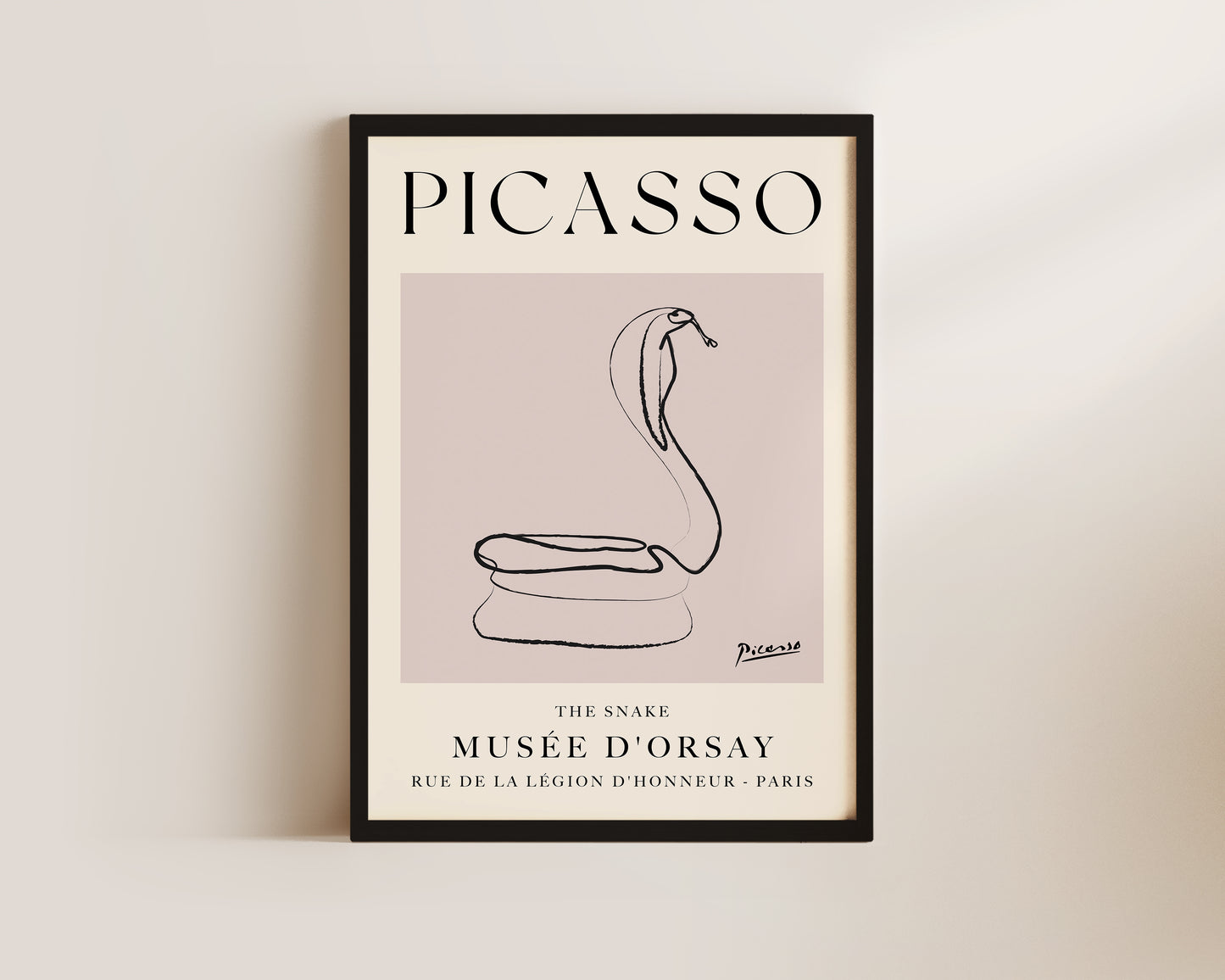 Picasso The Snake Art Wall Art Print