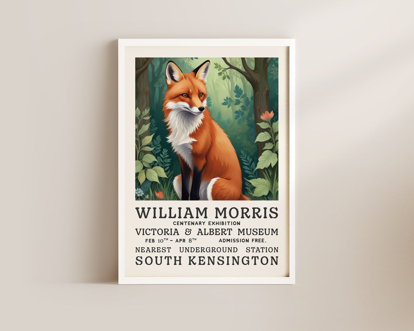 William Morris The Fox Art Wall Art Print
