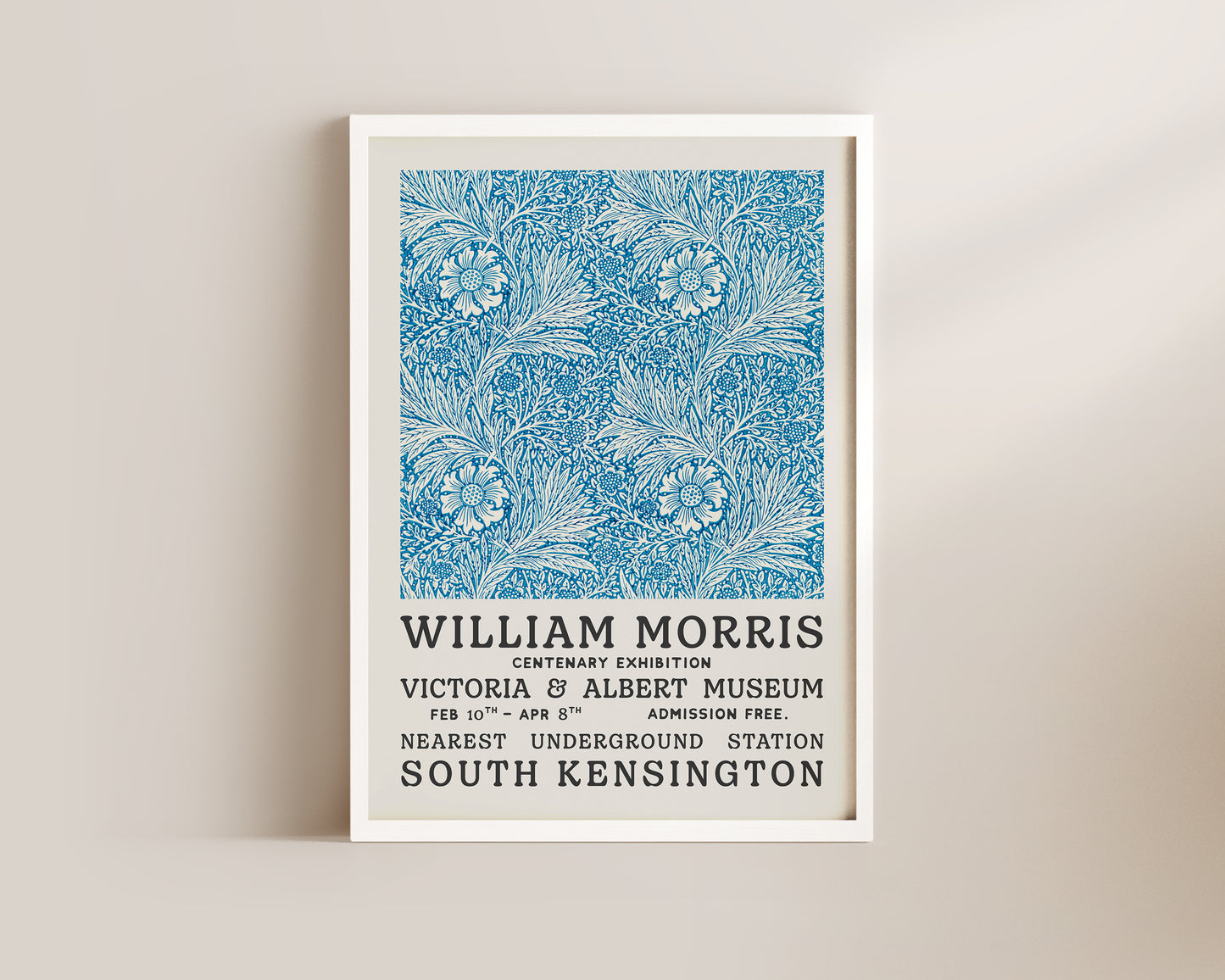 William Morris Blue Tapestry Art Wall Art Print