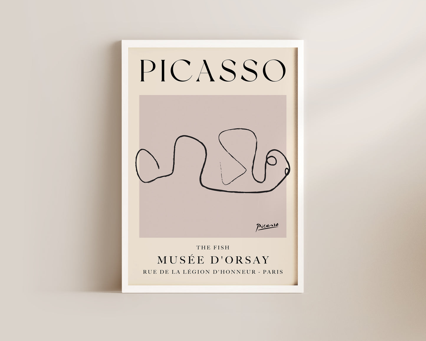 Picasso The Fish Art Wall Art Print