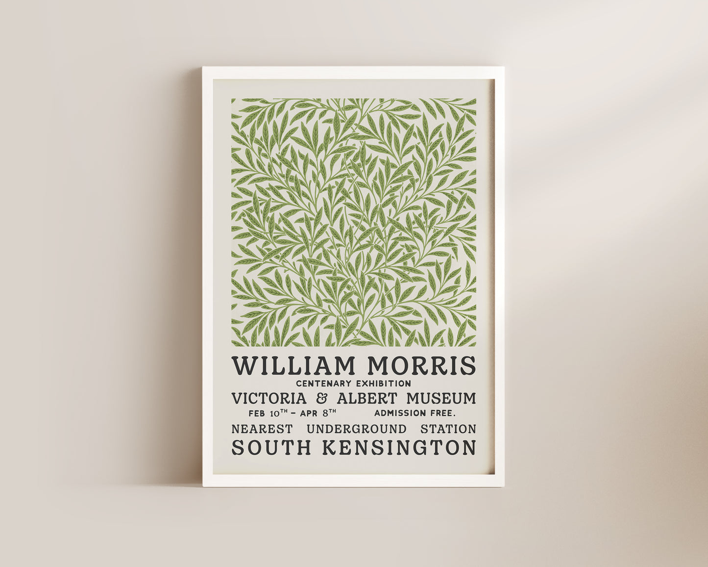 William Morris Green Vines Art Wall Art Print