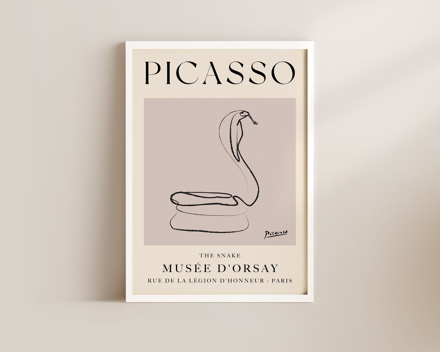 Picasso The Snake Art Wall Art Print