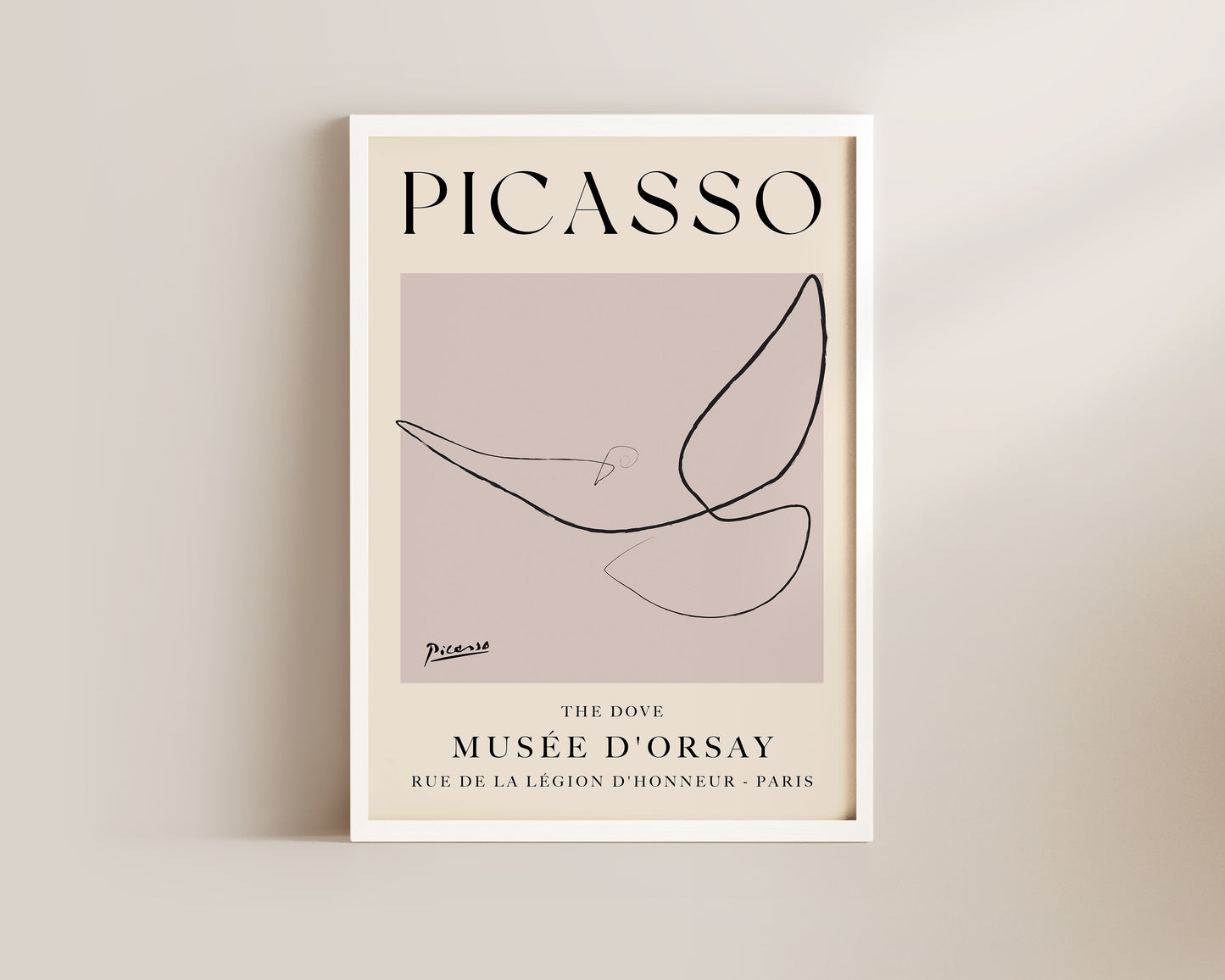 Picasso The Dove Art Wall Art Print