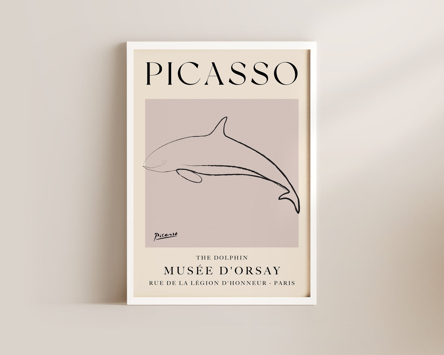 Picasso The Dolphin Art Wall Art Print