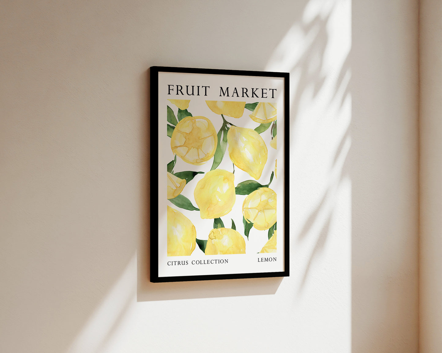 Fruit Market Lemon Art Wall Art Print