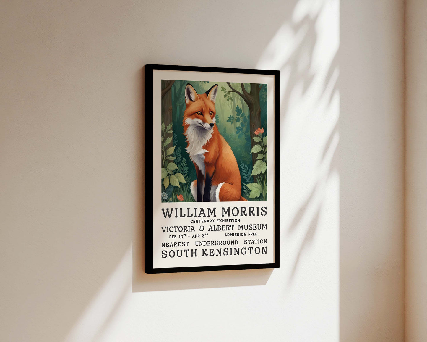 William Morris The Fox Art Wall Art Print