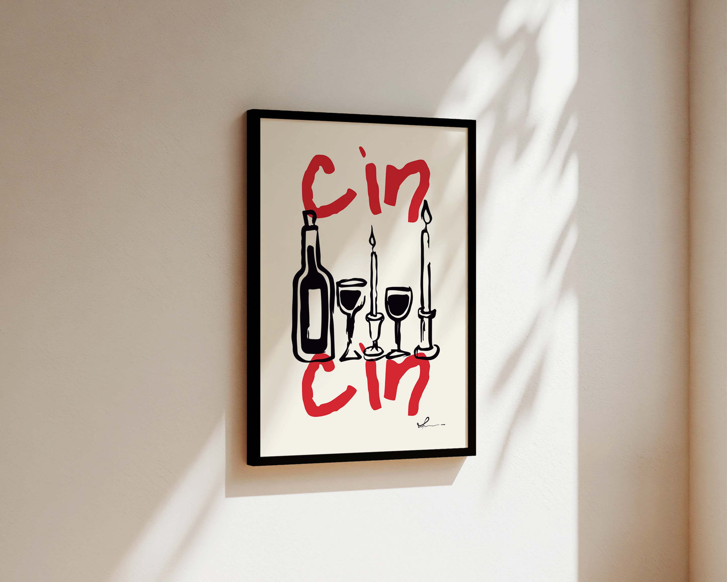 Cin Cin Wall Art Print