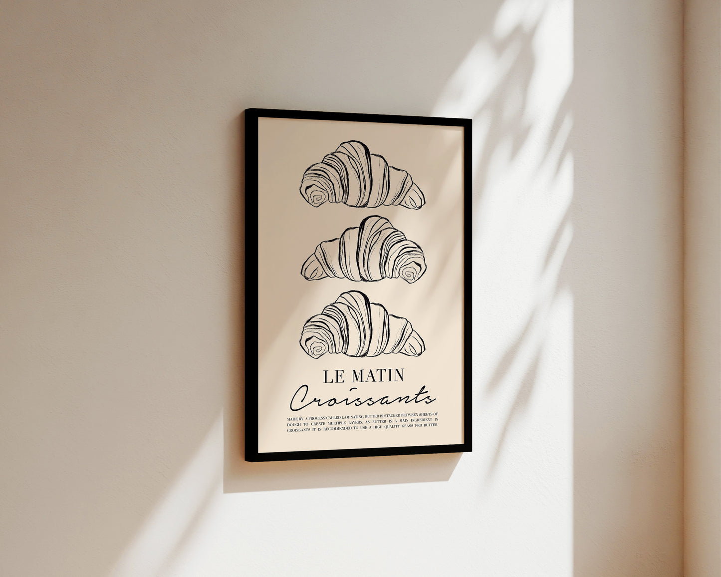 Le Matin Croissant Wall Art Print