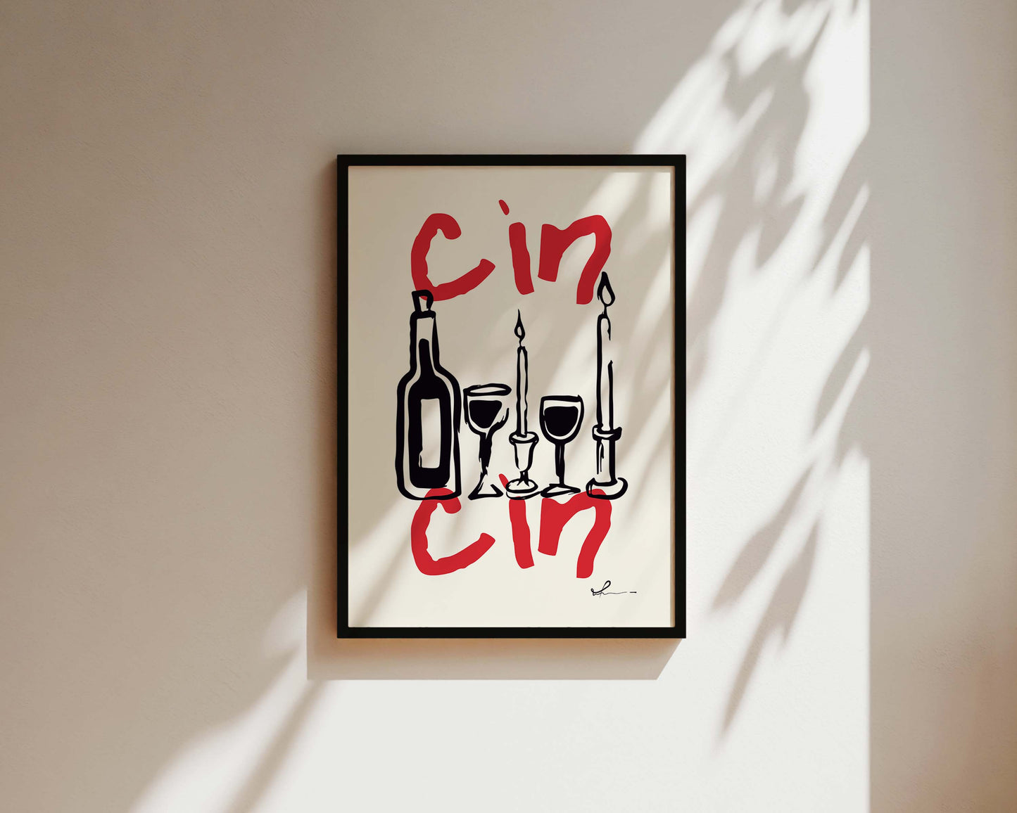 Cin Cin Wall Art Print