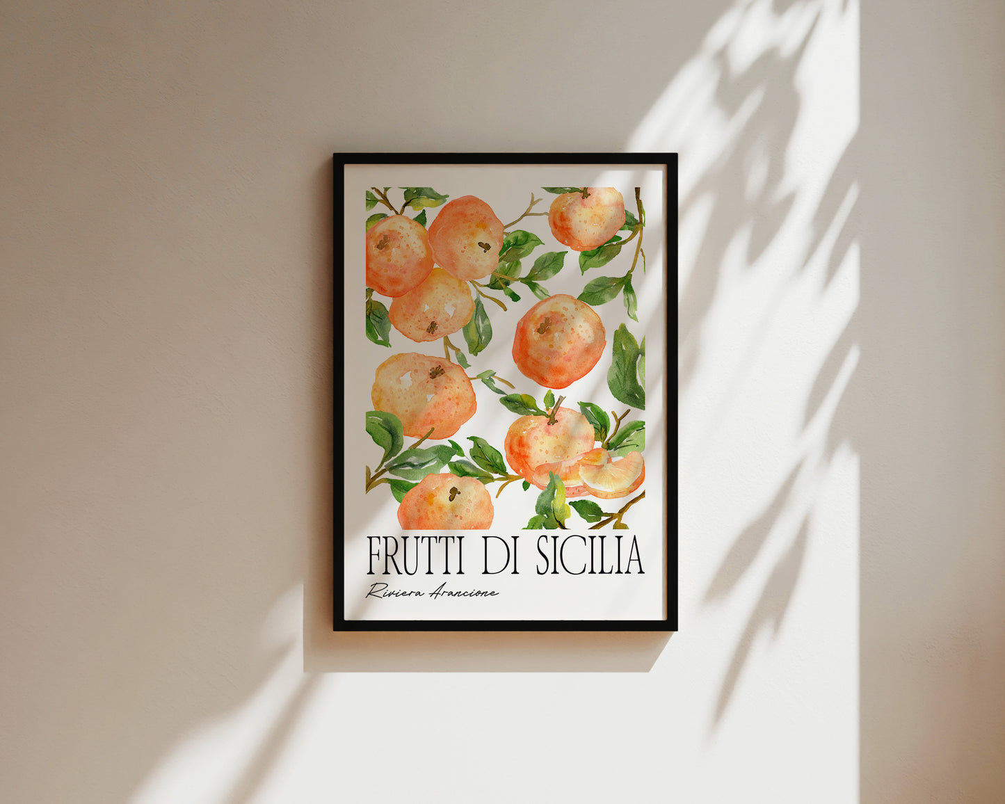 Frutti Di Sicillia Orange Art Wall Art Print