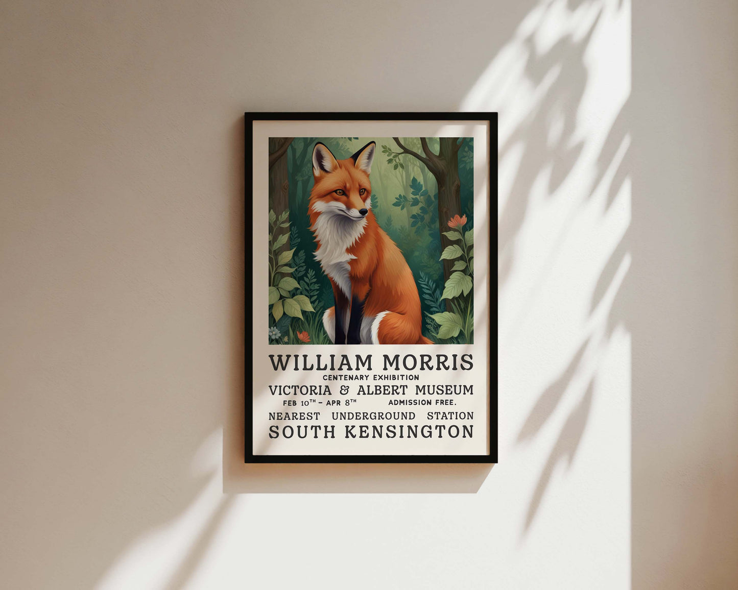 William Morris The Fox Art Wall Art Print