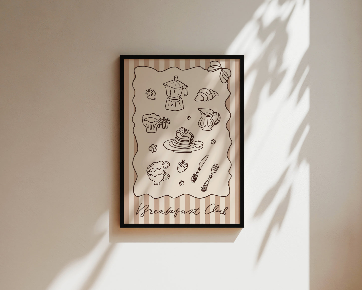 Breakfast Club Stripes Wall Art Print
