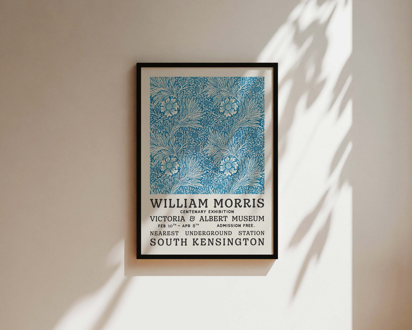 William Morris Blue Tapestry Art Wall Art Print