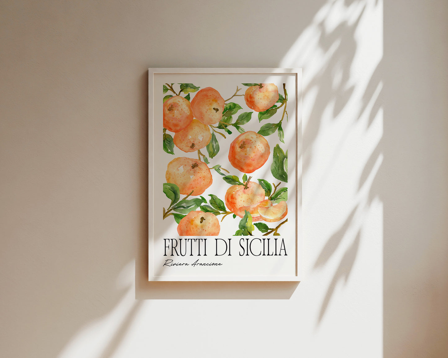 Frutti Di Sicillia Orange Art Wall Art Print