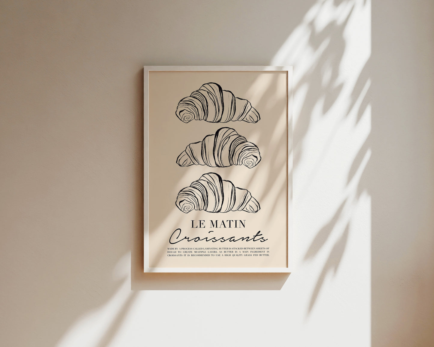 Le Matin Croissant Wall Art Print