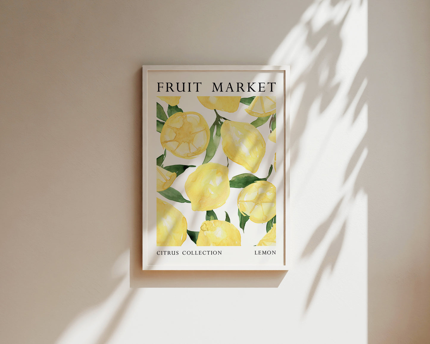 Fruit Market Lemon Art Wall Art Print