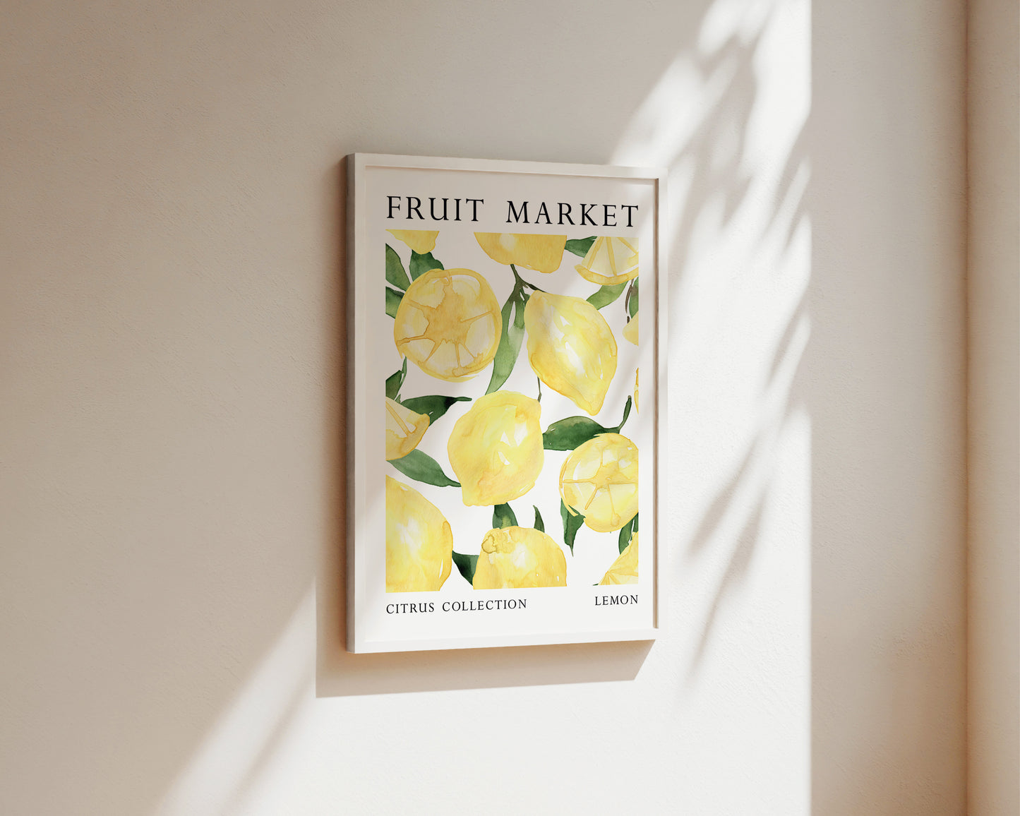 Fruit Market Lemon Art Wall Art Print