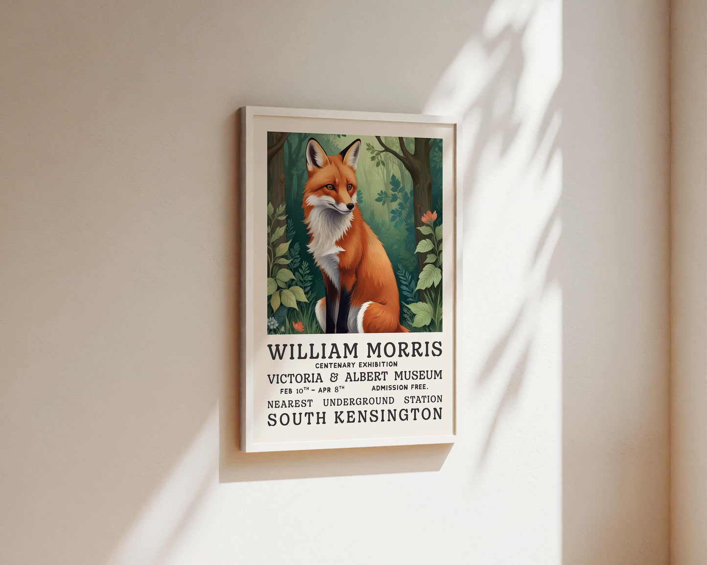 William Morris The Fox Art Wall Art Print