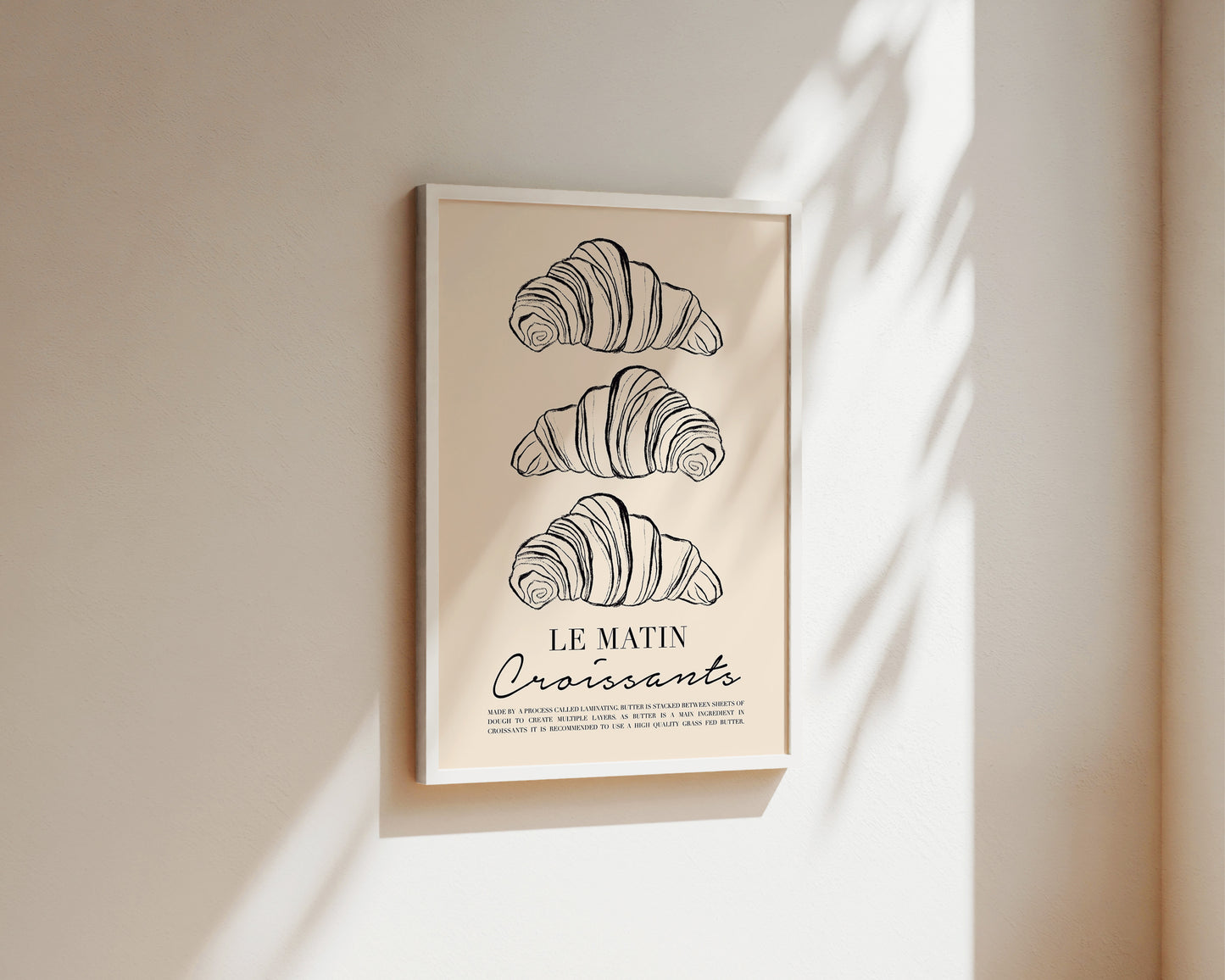 Le Matin Croissant Wall Art Print