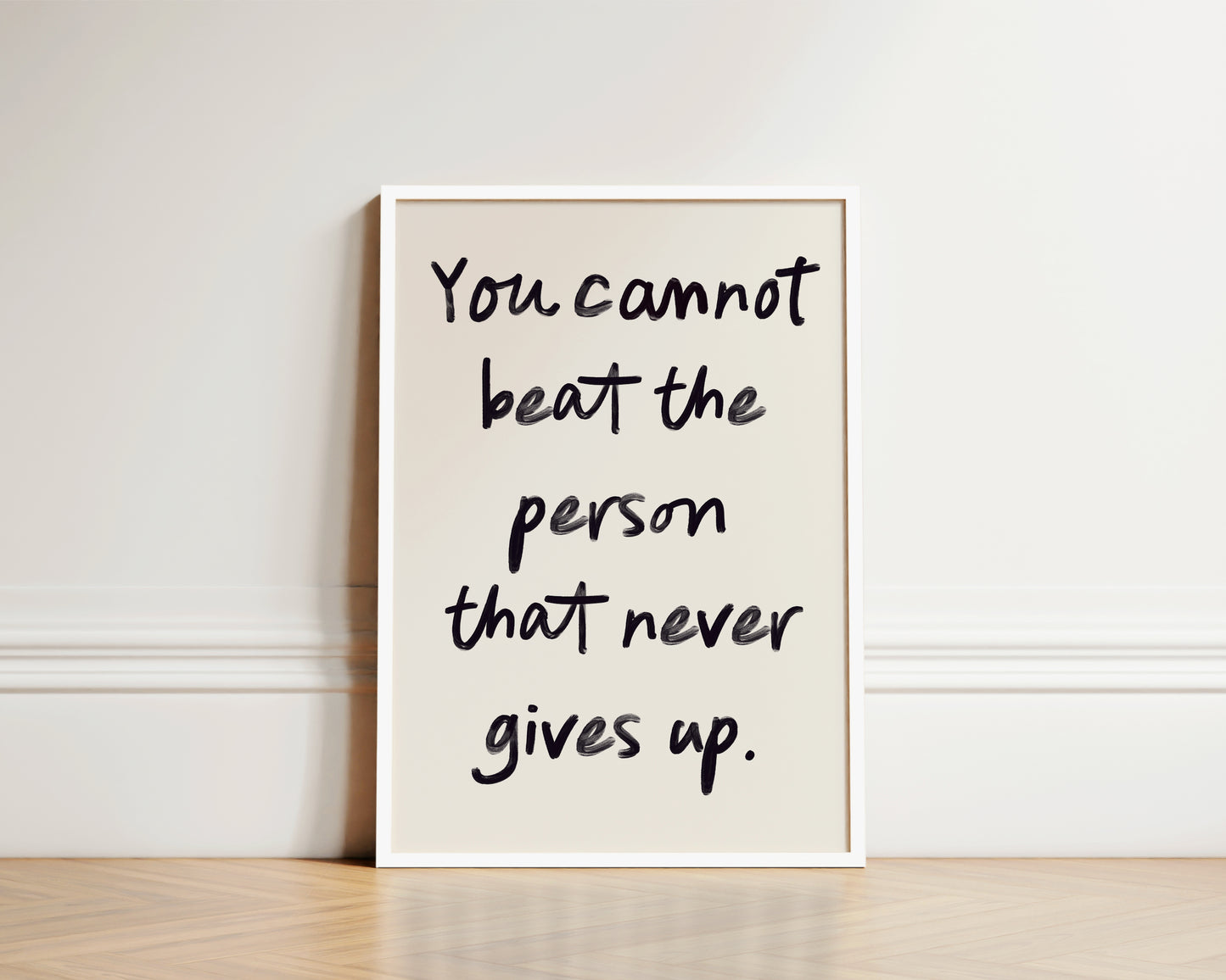 Never Gives Up Wall Art Print