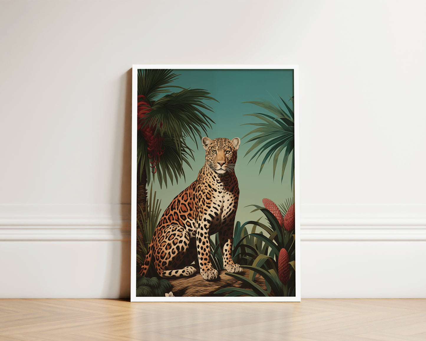 Blue Leopard Print