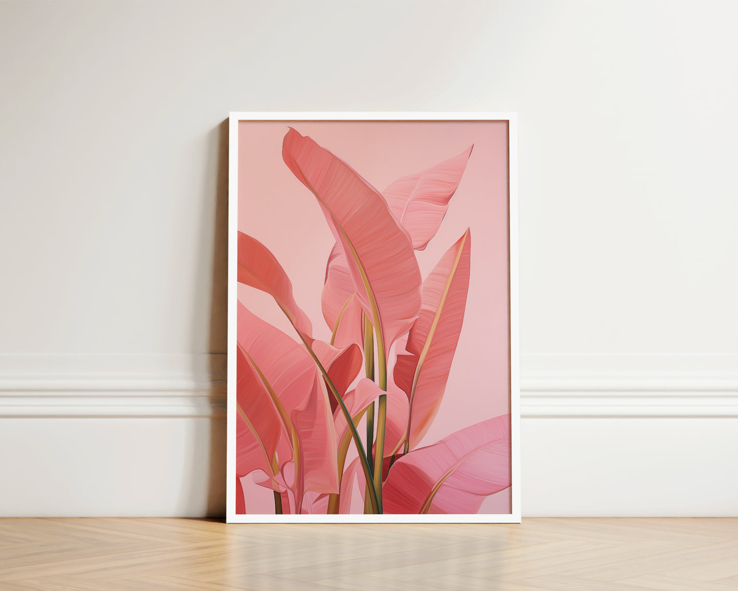 Pink Jungle Plant Print