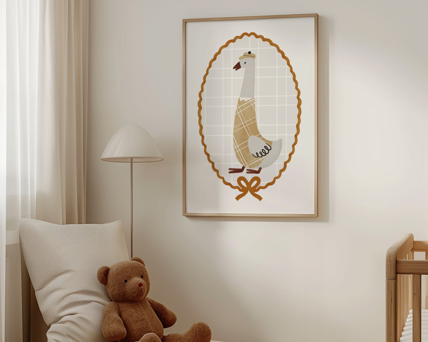 Mr Goose Nursery Wall Art Print