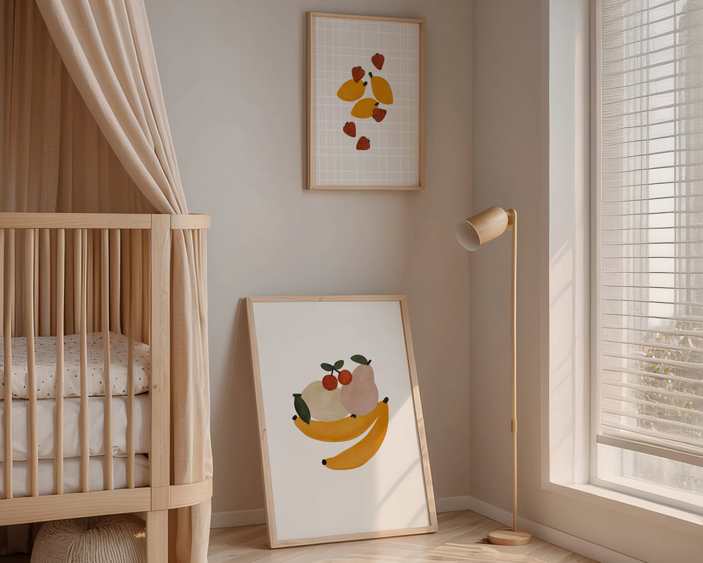 Strawberry & Lemon Nursery Wall Art Print