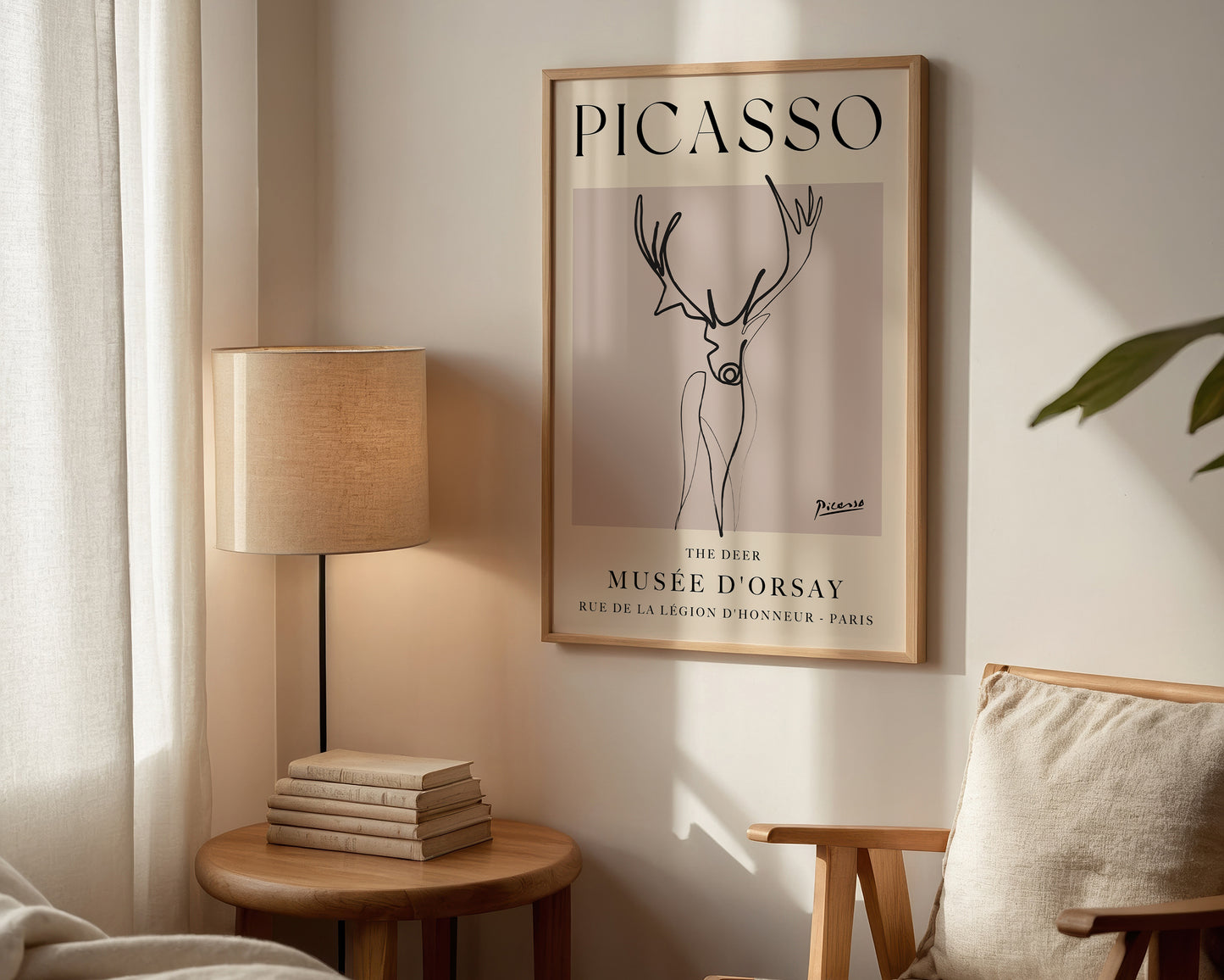 Picasso The Deer Art Wall Art Print