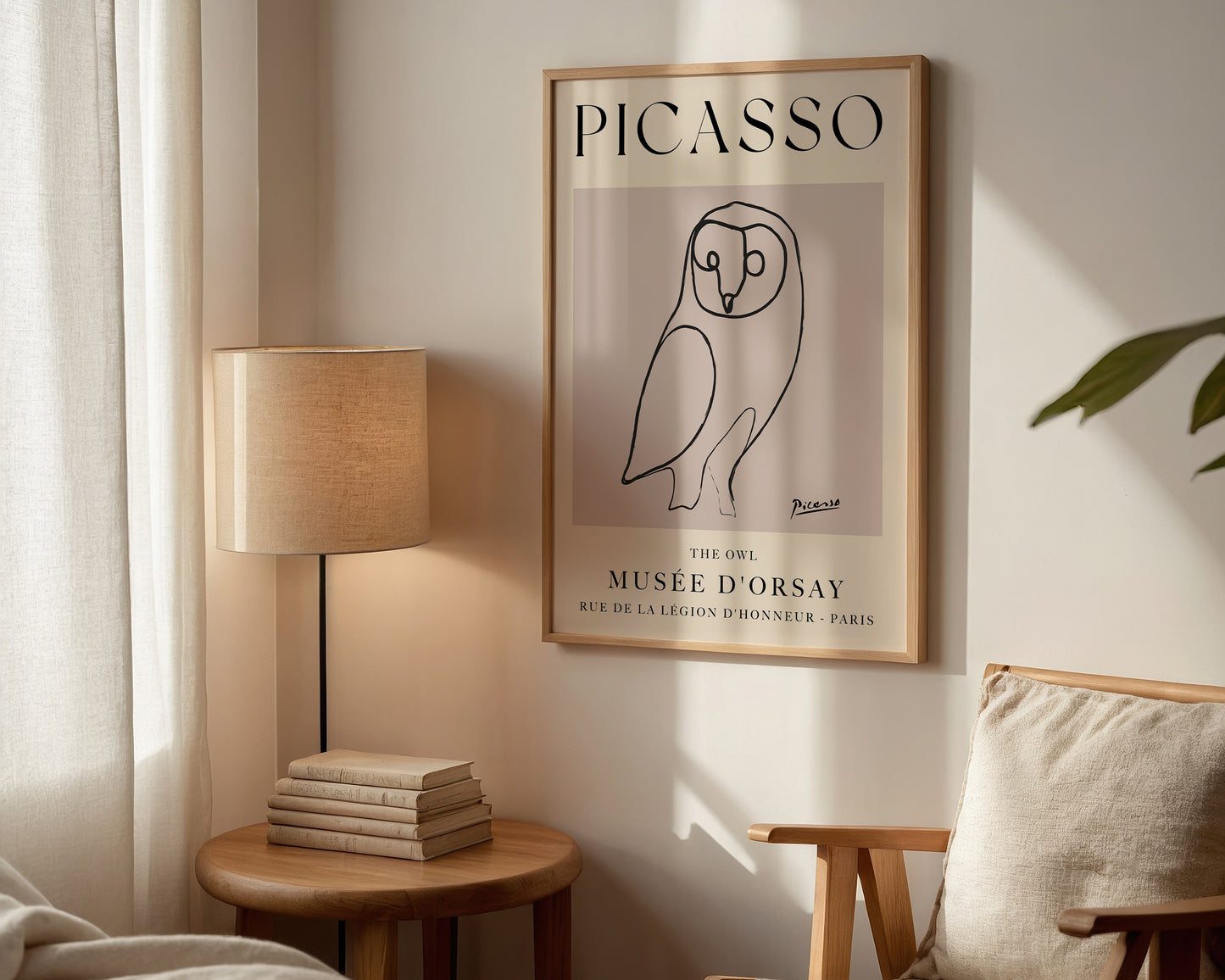 Picasso The Owl Art Wall Art Print