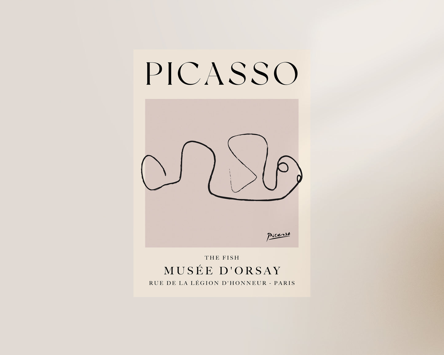 Picasso The Fish Art Wall Art Print