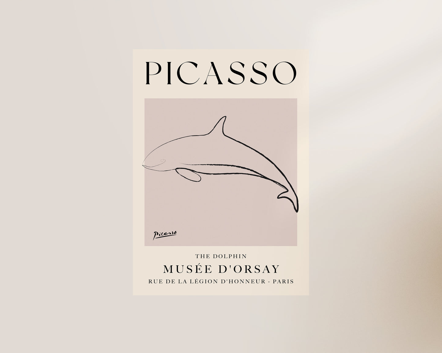 Picasso The Dolphin Art Wall Art Print