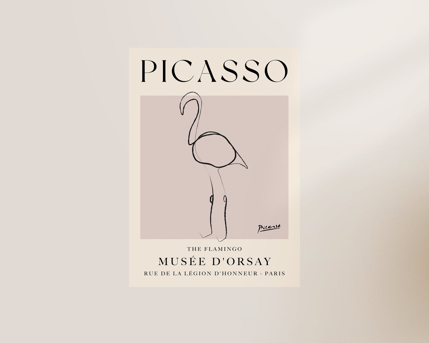 Picasso The Flamingo Art Wall Art Print