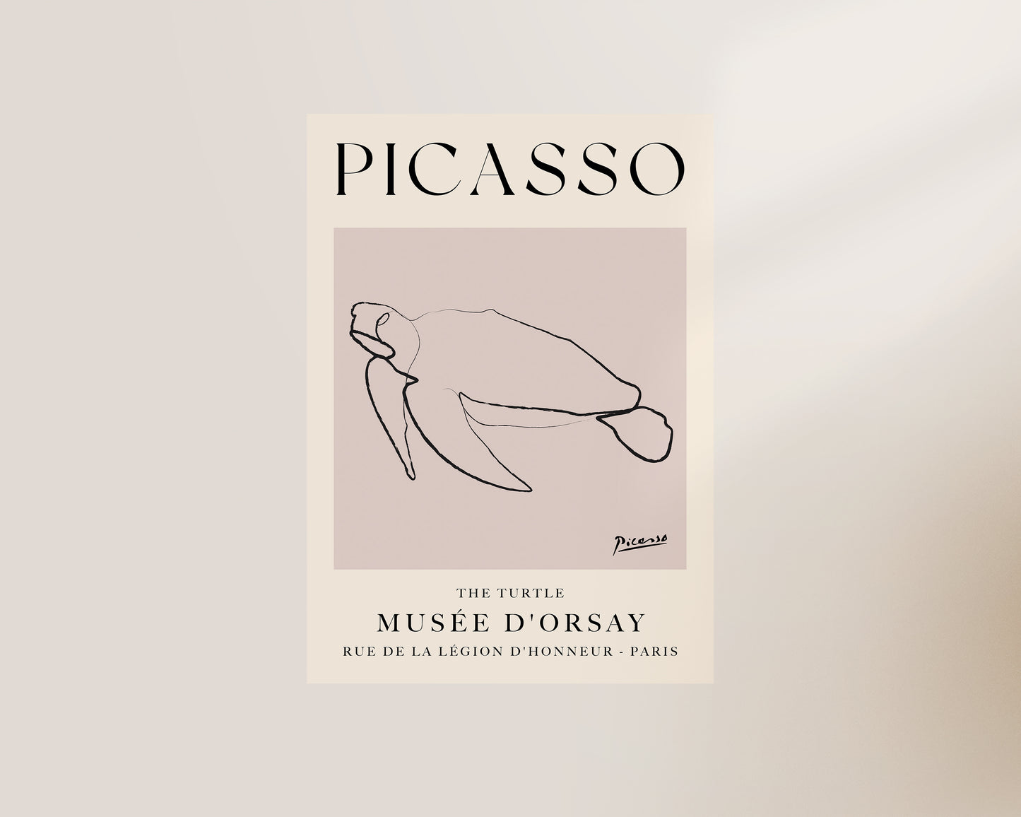 Picasso The Turtle Art Wall Art Print