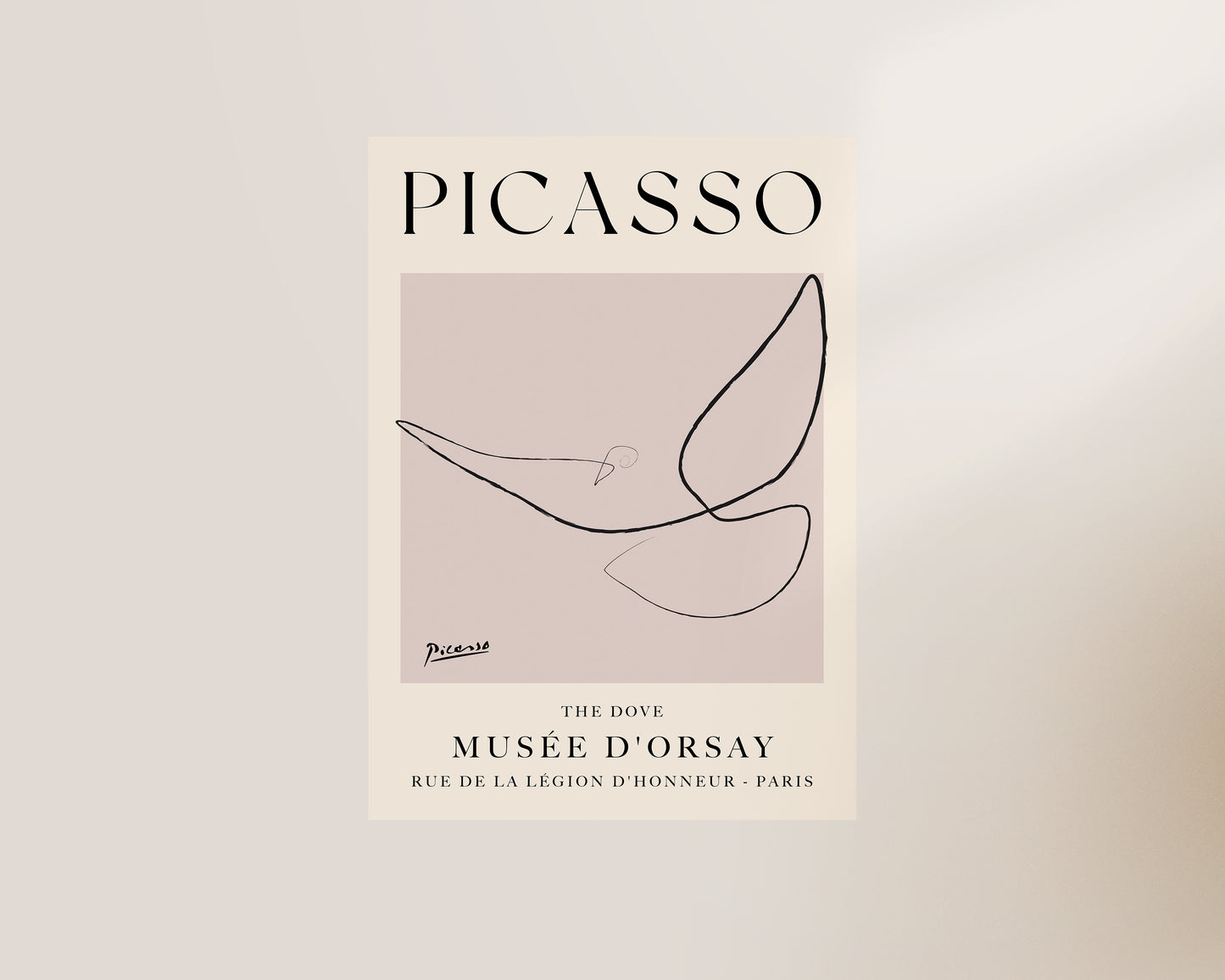 Picasso The Dove Art Wall Art Print
