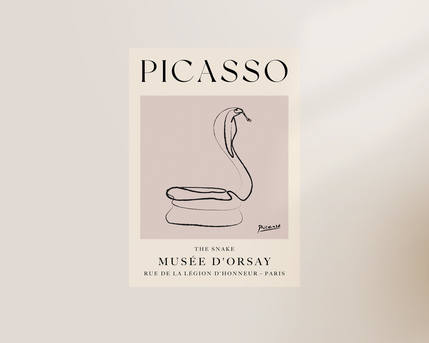 Picasso The Snake Art Wall Art Print