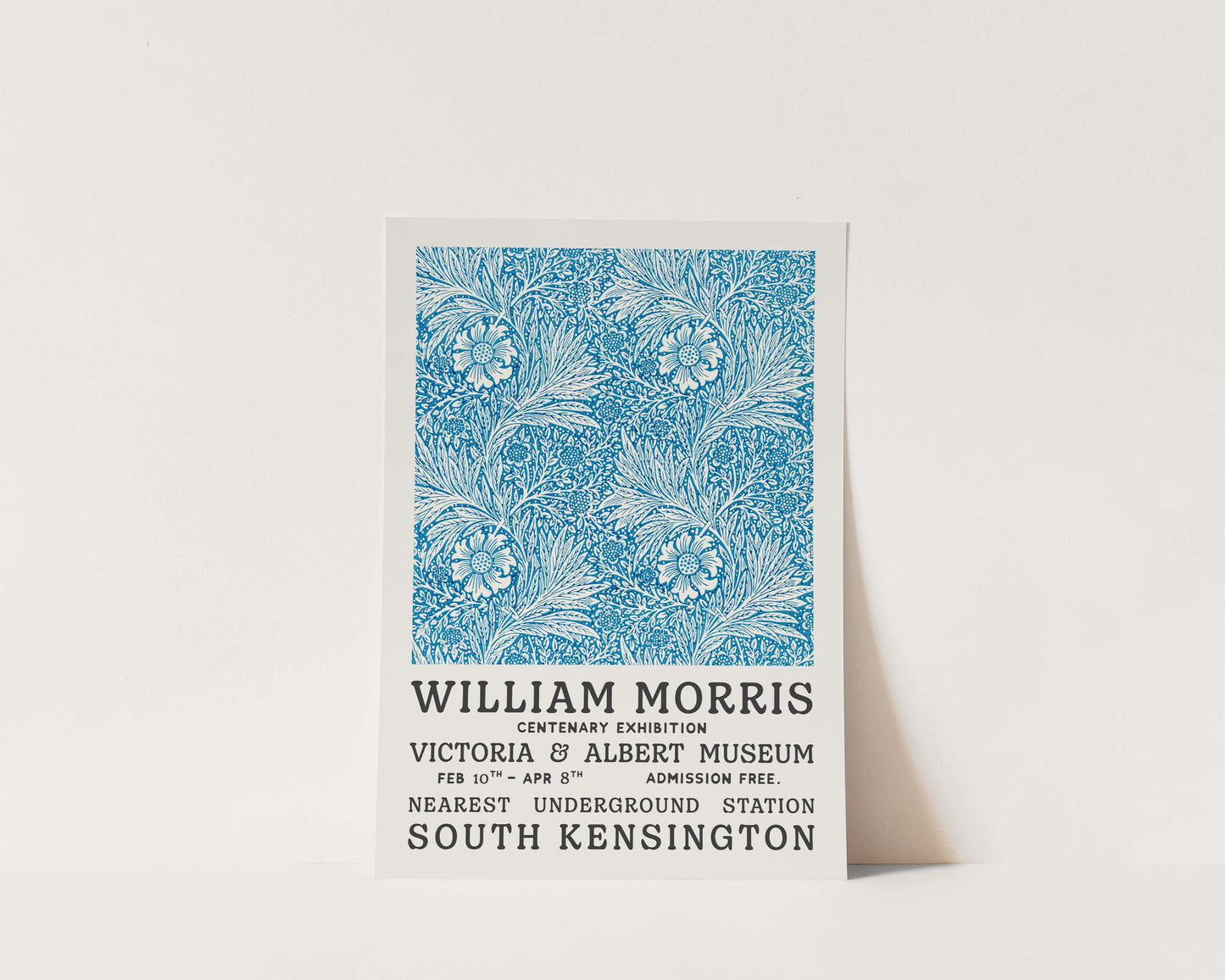 William Morris Blue Tapestry Art Wall Art Print