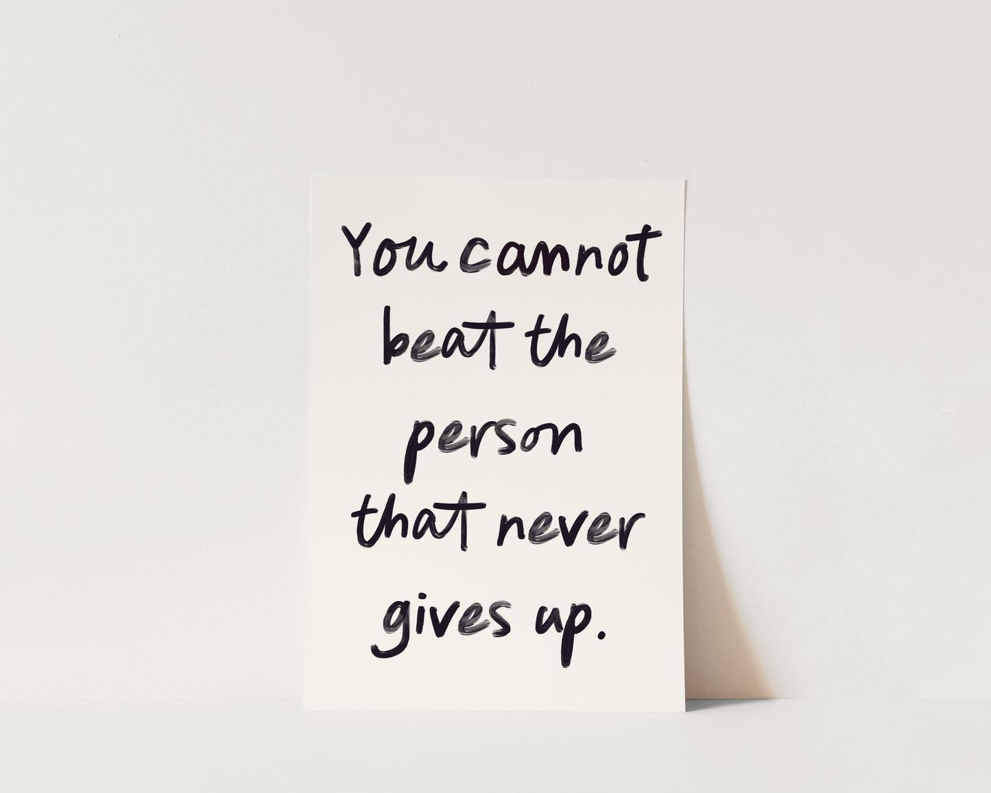 Never Gives Up Wall Art Print