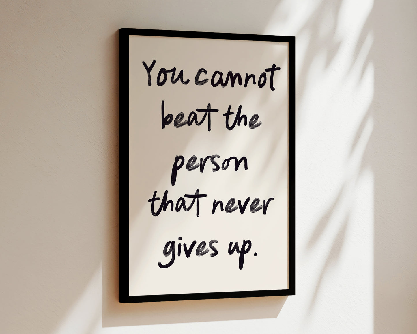 Never Gives Up Wall Art Print