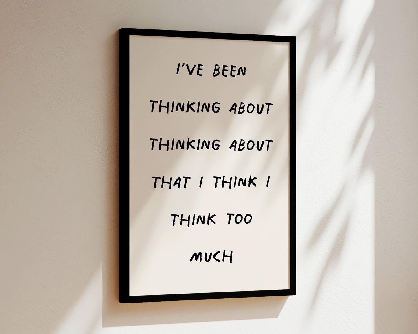 Thinking About Thinking Wall Art Print