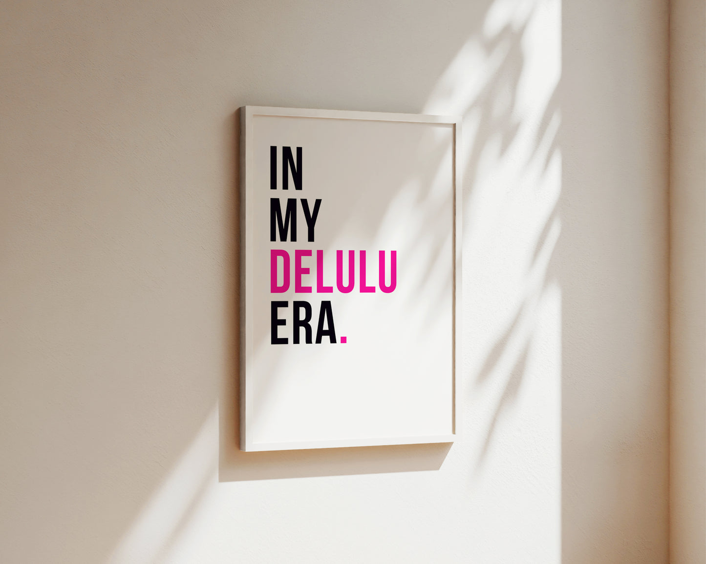 In My Delulu Era Art Wall Art Print